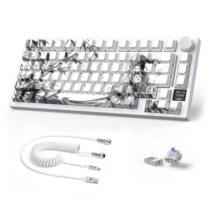 Hero image introducing the difference between wireless keyboard use, charging, and wired USB connection.