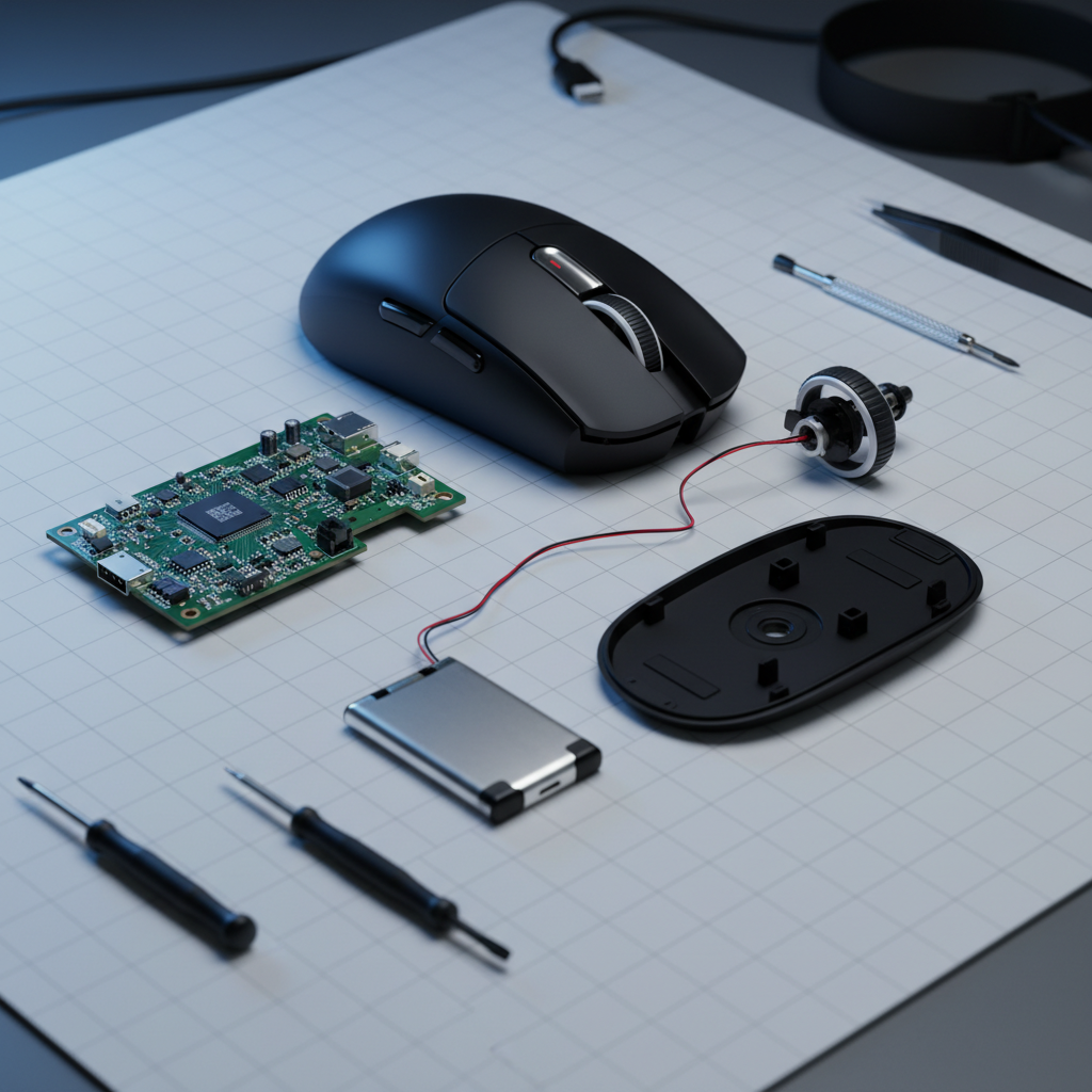 Fixing Tail-Heavy Wireless Mice: Internal Counter-Weighting
