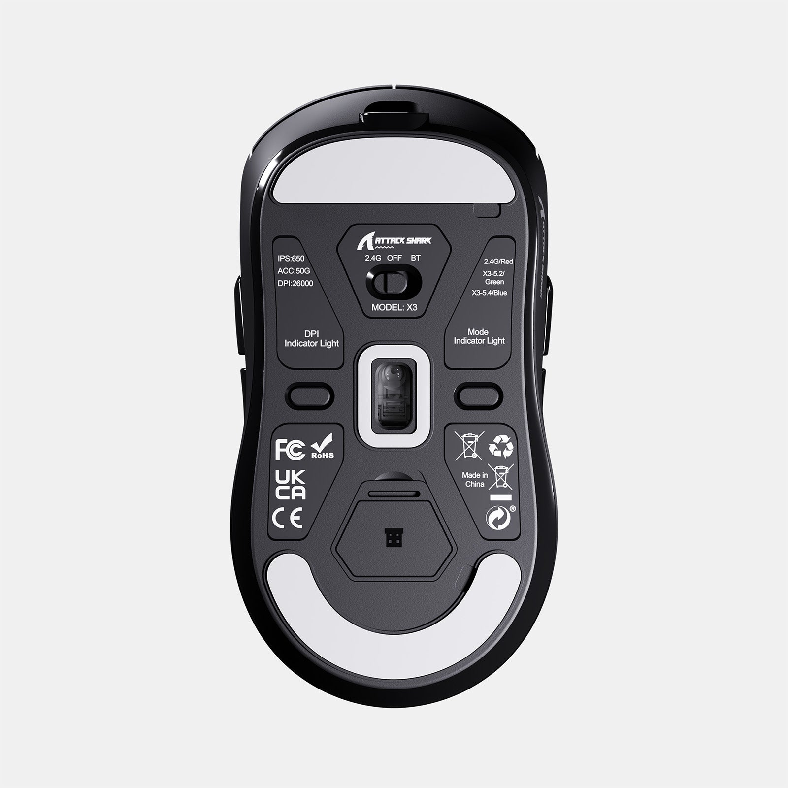 ATTACK SHARK X3 Wireless Gaming Mouse PAW3395 Superlight