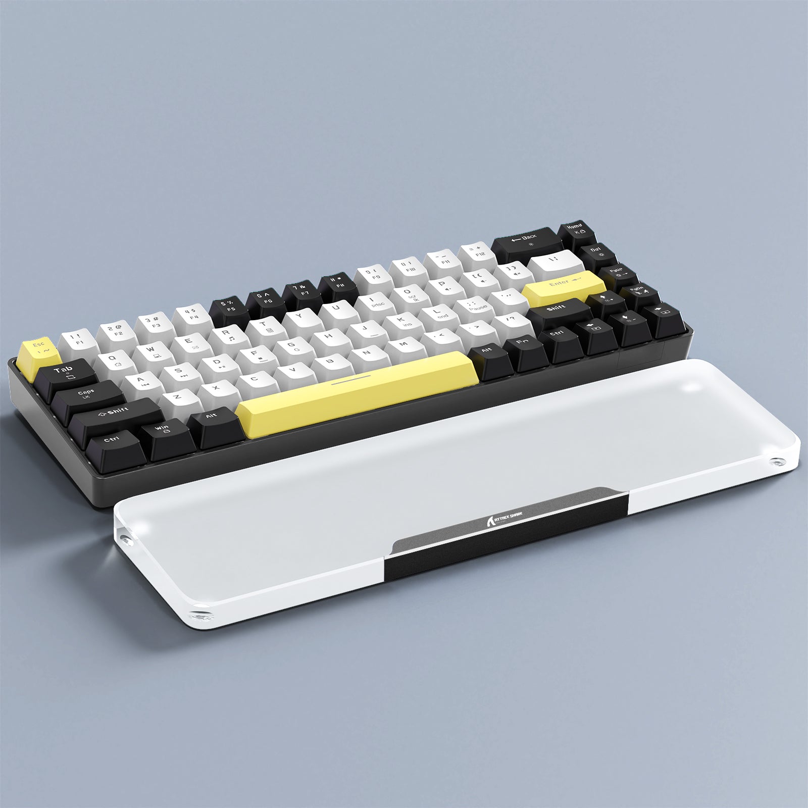 Set Poggiapolsi Tastiera Ergonomico Cloud Pad Antiscivolo Nero Ufficio