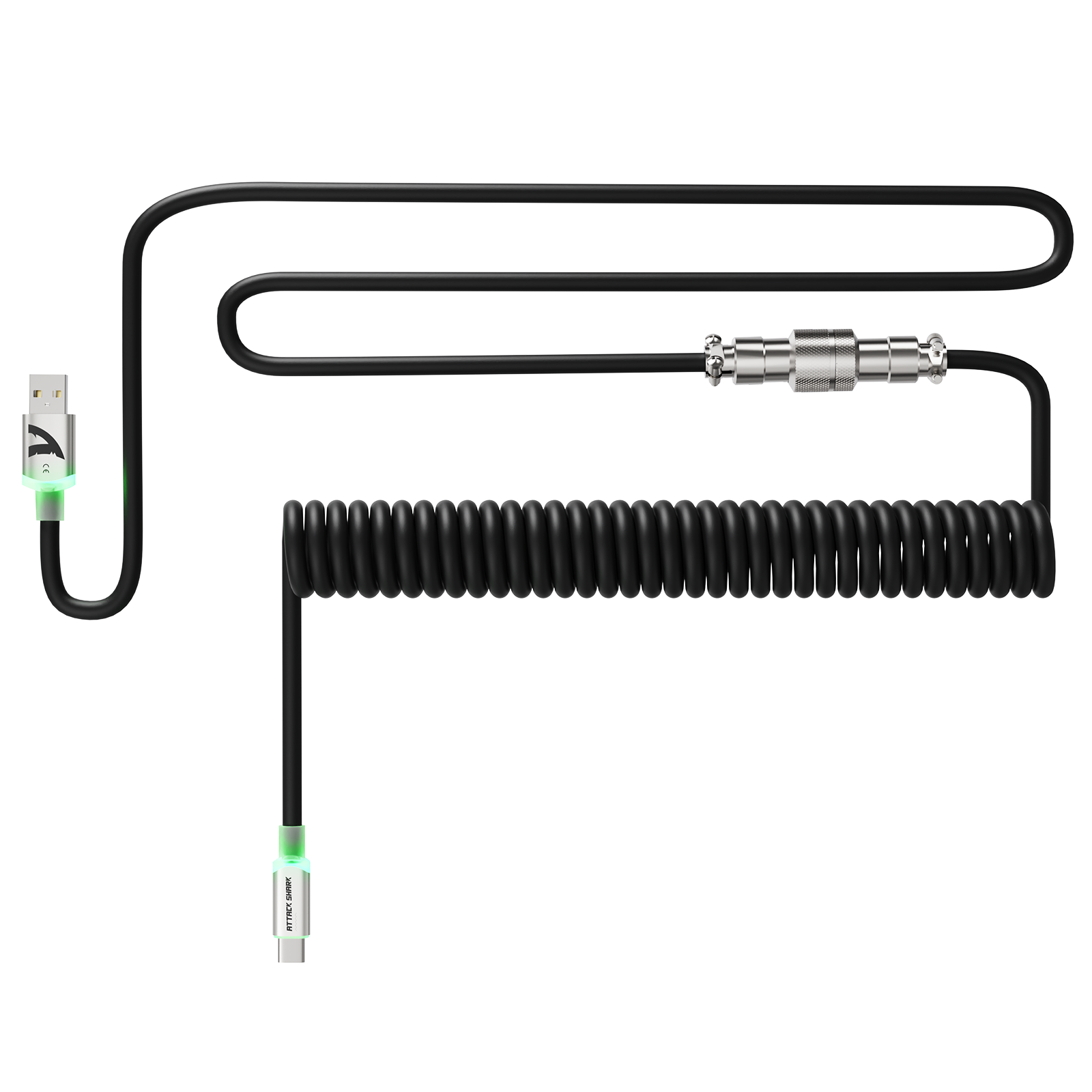 Câble aviateur ultra personnalisé ATTACK SHARK C01 pour clavier magnétique 8 kHz