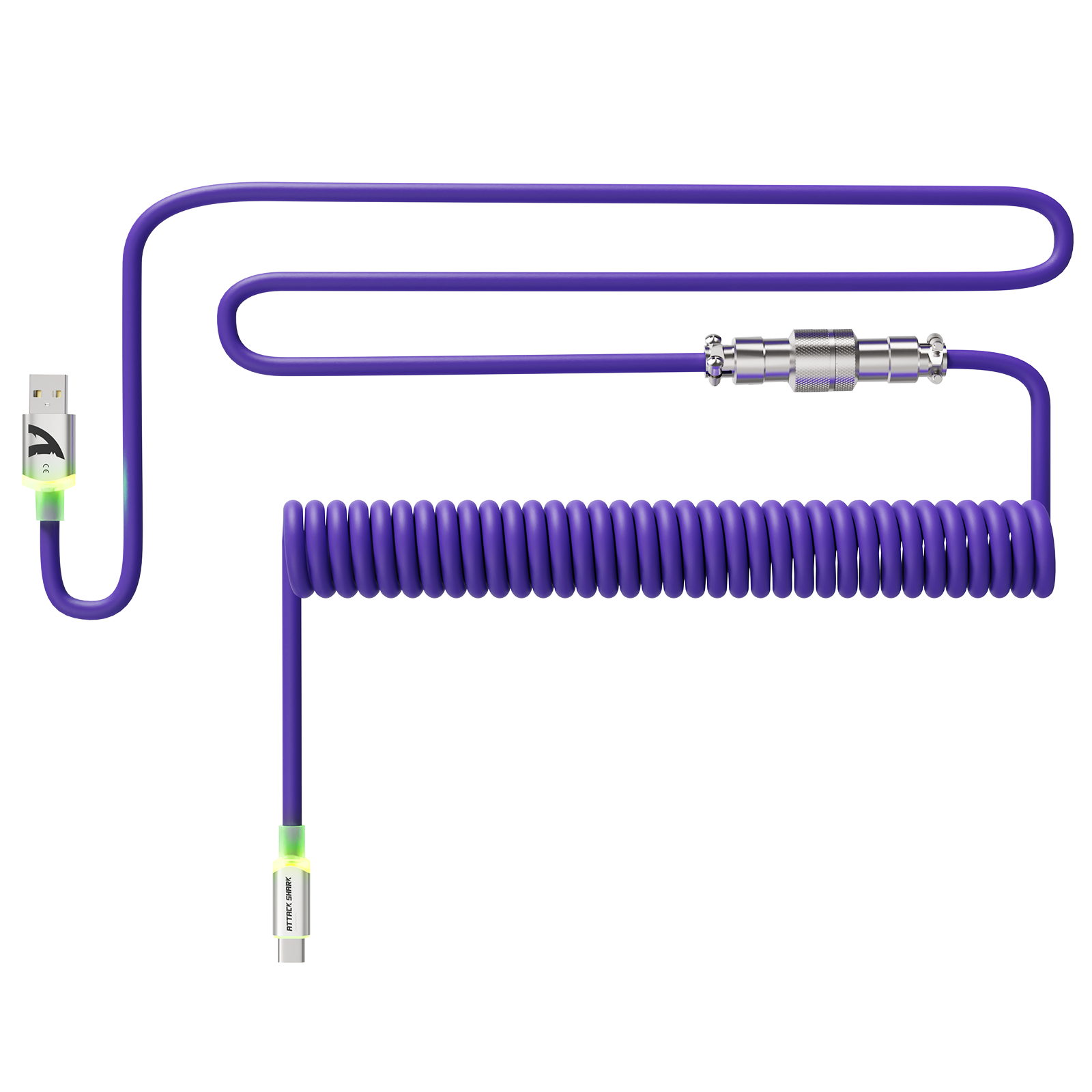Câble aviateur ultra personnalisé ATTACK SHARK C01 pour clavier magnétique 8 kHz