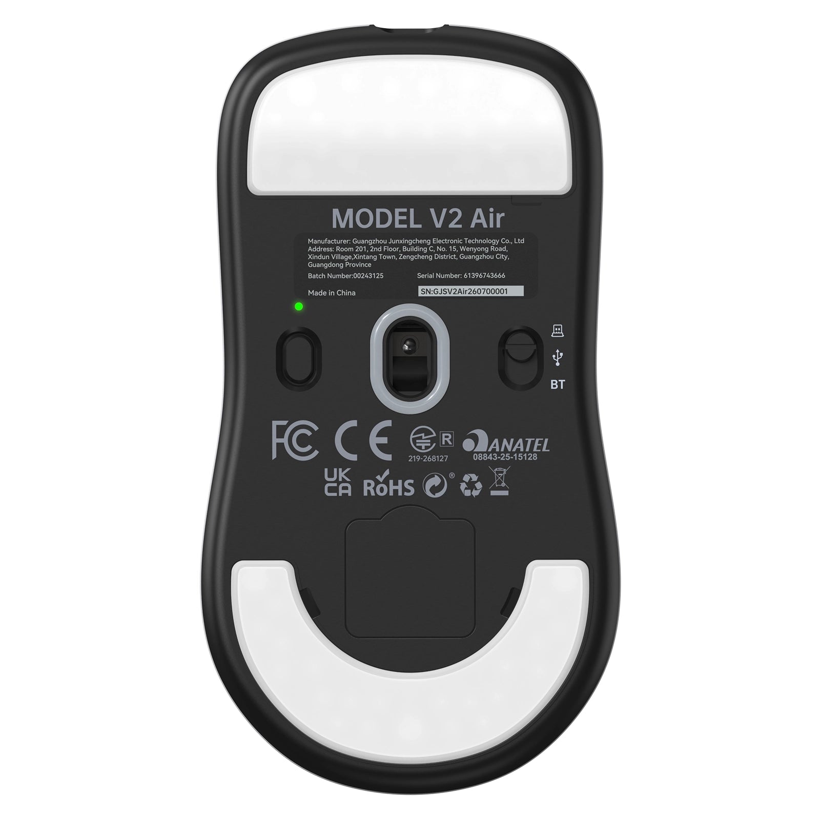 Souris gaming sans fil ergonomique ATTACK SHARK V2 AIR PAW3955MAX
