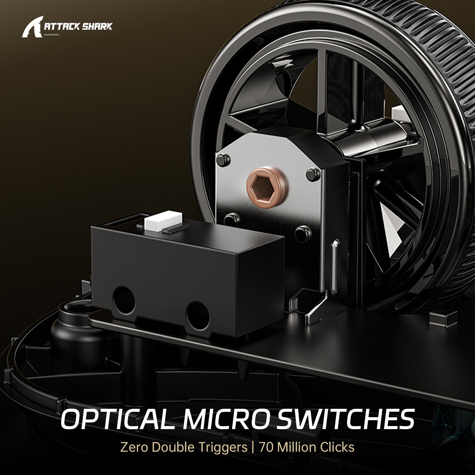 ATTACK SHARK R11 ULTRA Carbon Fiber Wireless 8K PAW3950MAX Gaming Mouse