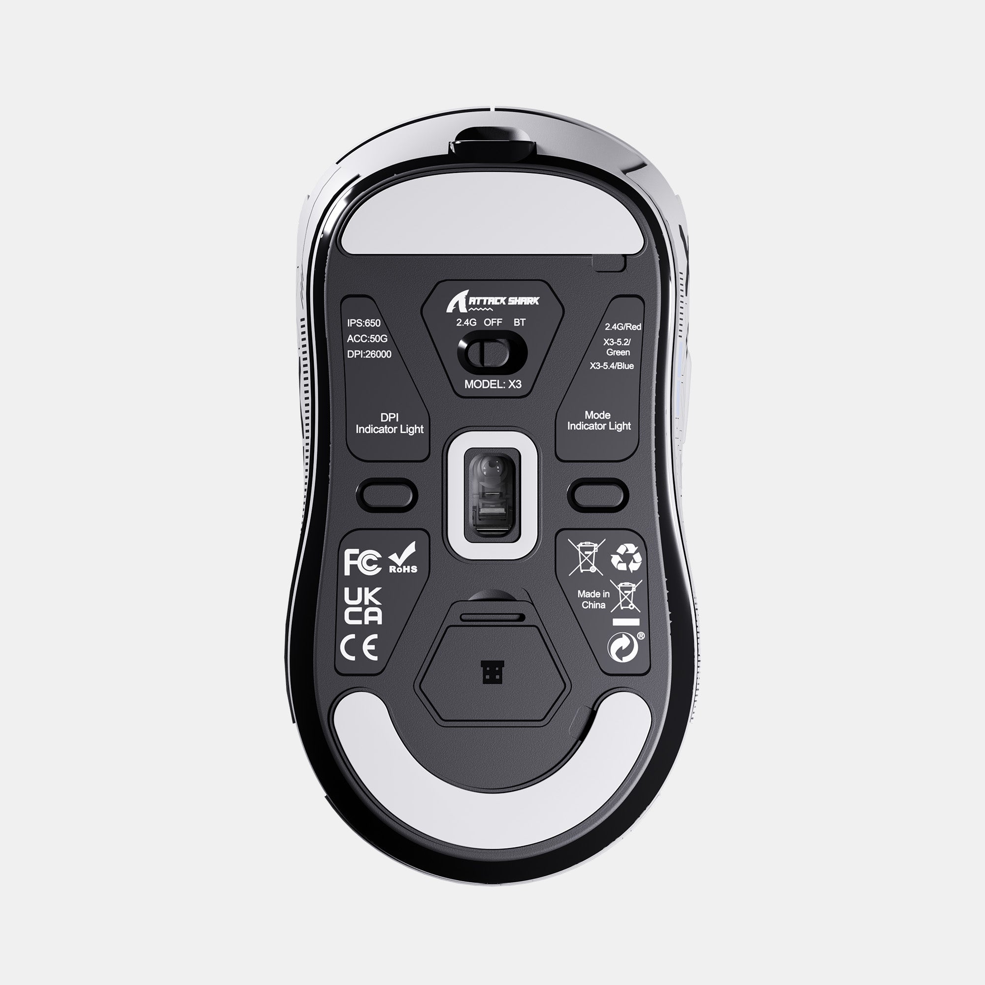 ATTACK SHARK X3 Wireless Gaming Mouse PAW3395 Superlight