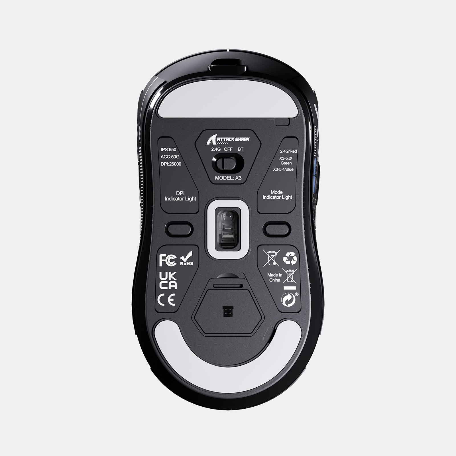 ATTACK SHARK X3 Wireless Gaming Mouse PAW3395 Superlight