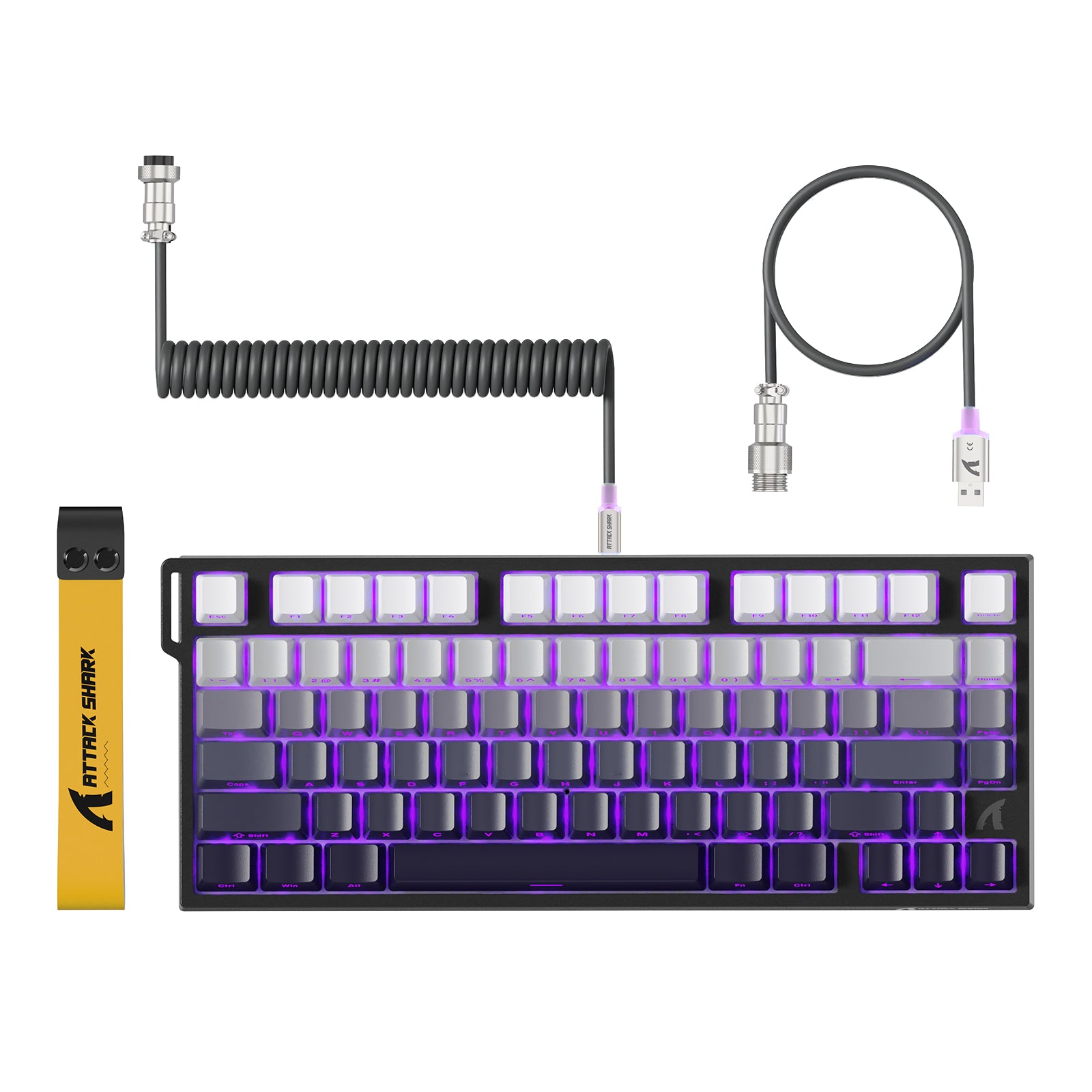 ATTACK SHARK R82 HE Wired 75% Gaming Keyboard with C01ULTRA LED Cable