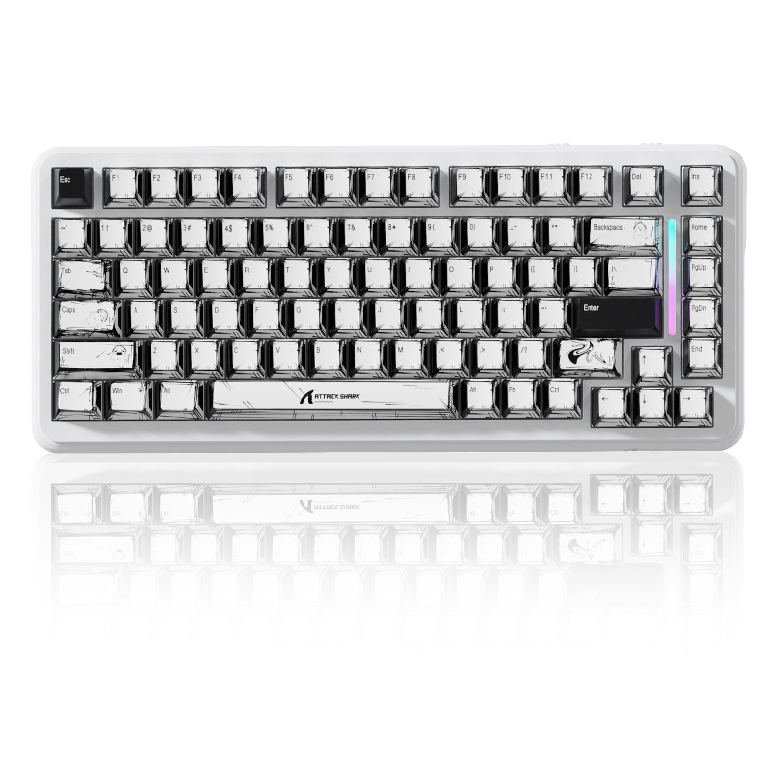 ATTACK SHARK X82PRO HE Wireless Gaming Keyboard with Magnetic Switch