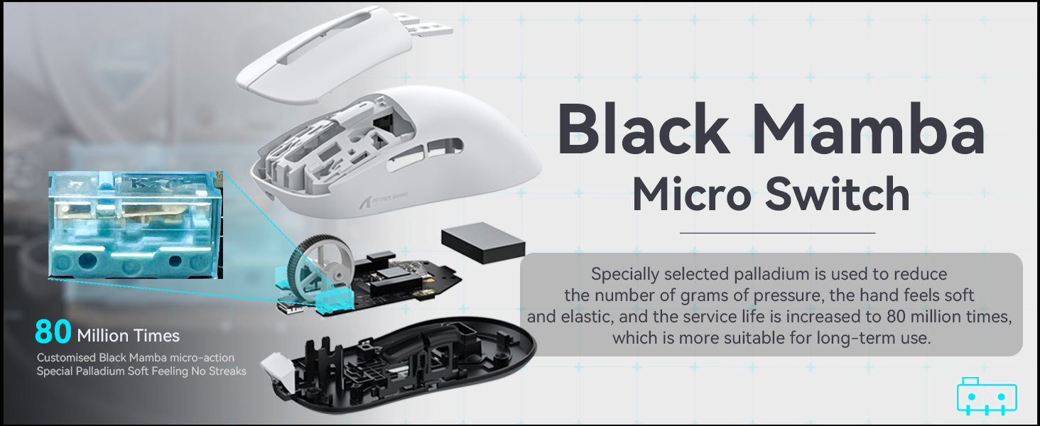 ATTACK SHARK X68HE Magnetische Tastatur mit X3 Gaming-Maus-Set