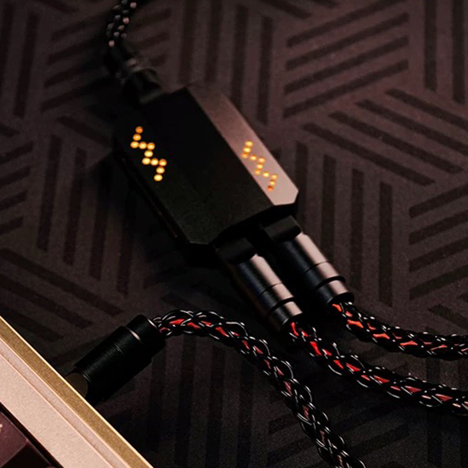 ATTACK SHARK C07 PRO 2-in-1 Type C gaming keyboard cable with RGB lighting.