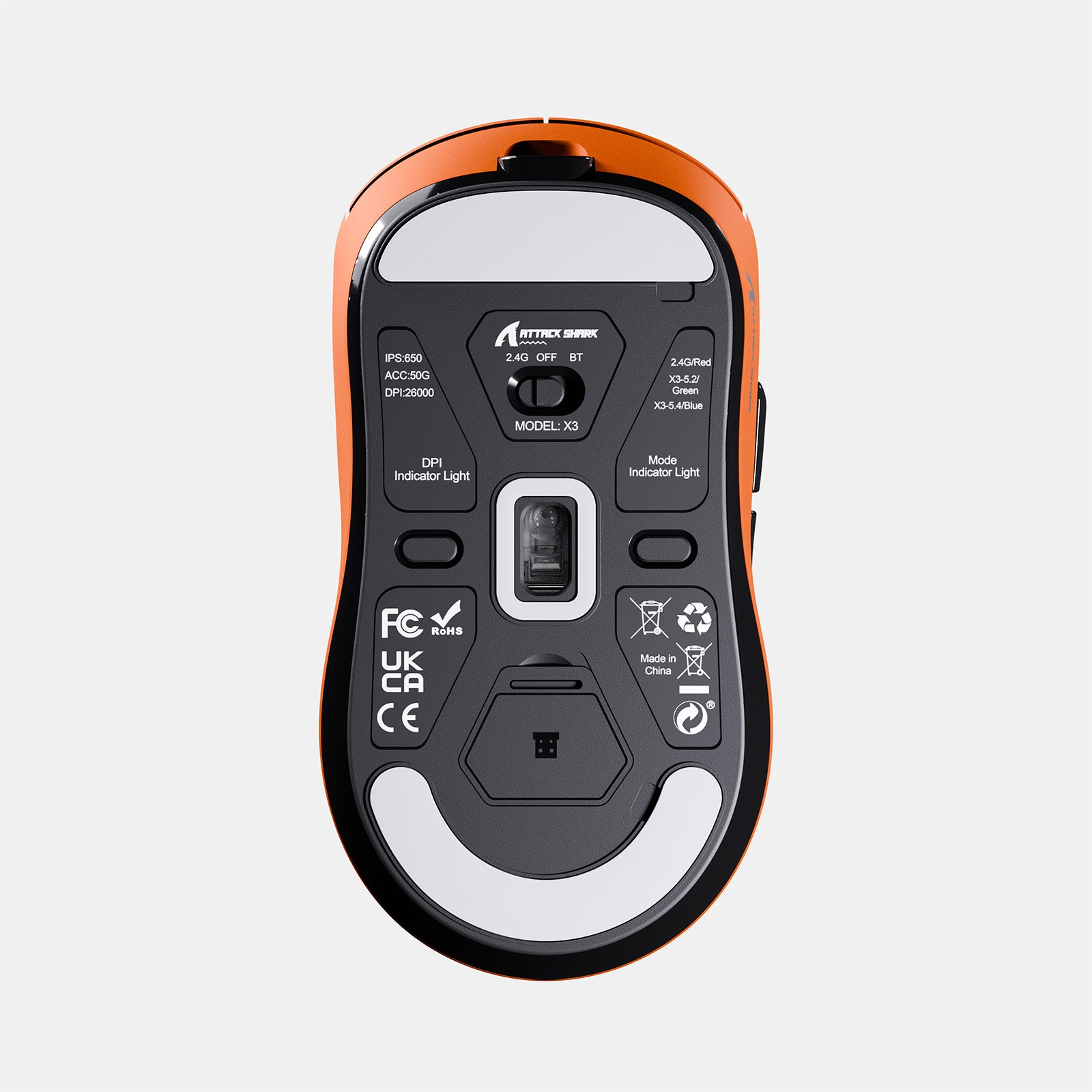 ATTACK SHARK X3 Wireless Gaming Mouse PAW3395 Superlight