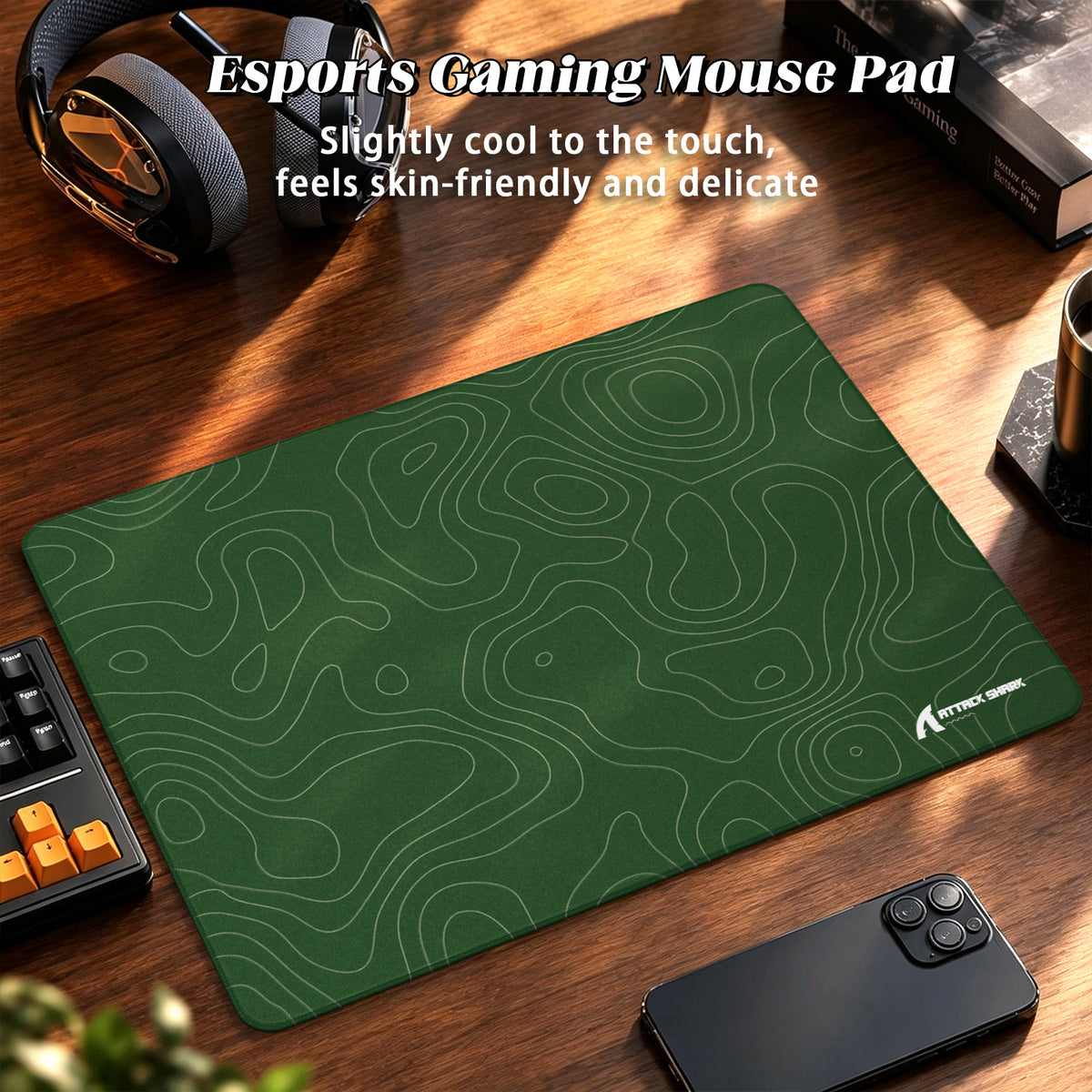 Tapis de souris gaming eSport ATTACK SHARK CM02SE (405x305x4 MM)