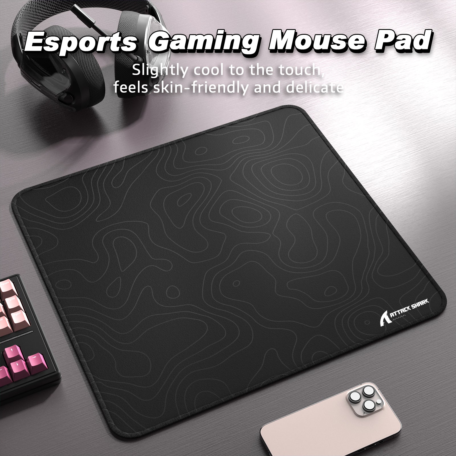 Tapis de souris de jeu eSport ATTACK SHARK CM02