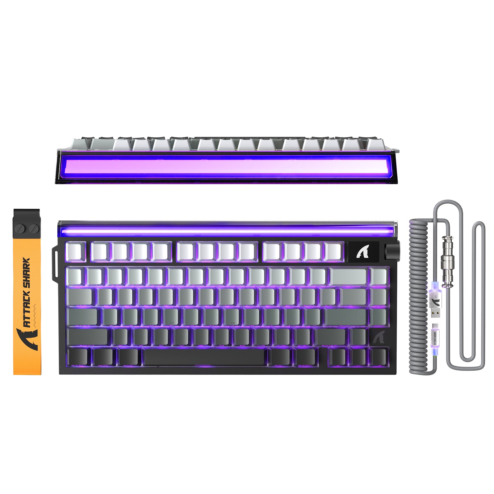 ATTACK SHARK R85 HE Rapid Trigger Keyboard with C01ULTRA LED Cable
