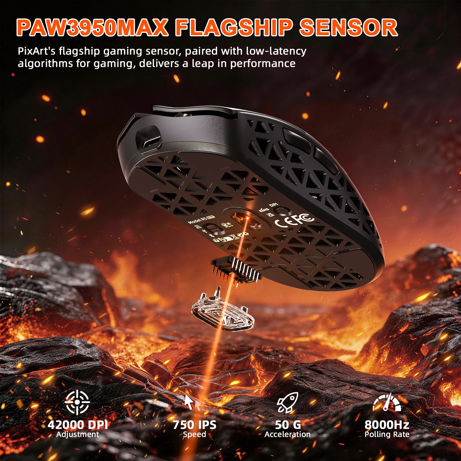 ATTACK SHARK R68 HE & R5 ULTRA カーボンファイバーゲーミングバンドル