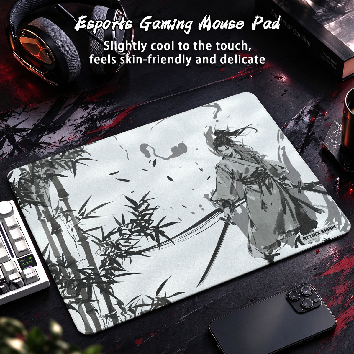 Tapis de souris gaming eSport ATTACK SHARK CM02SE (405x305x4 MM)