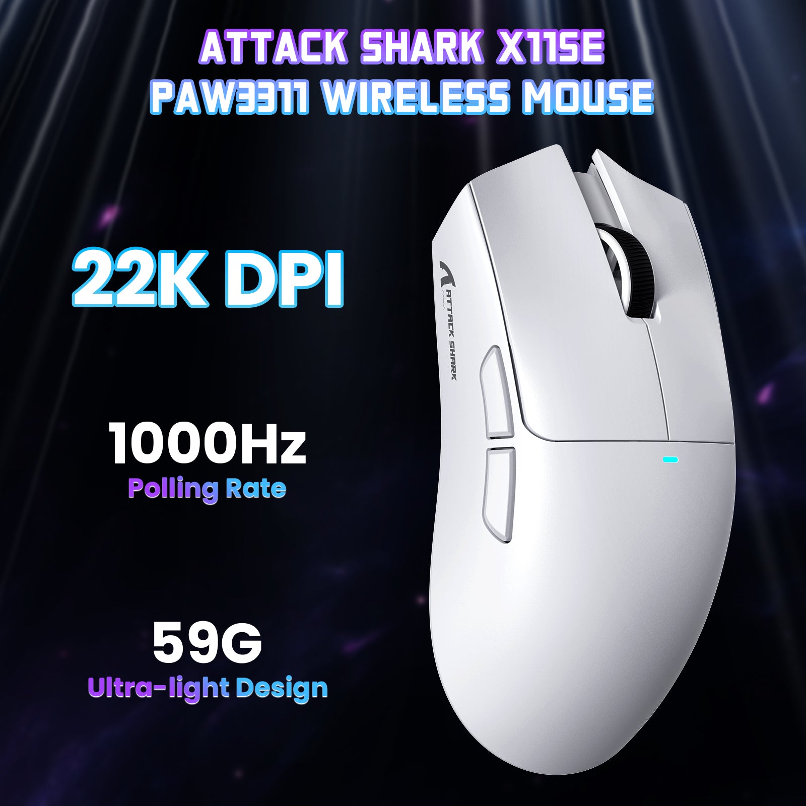 ATTACK SHARK X11SE Kabellose Gaming-Maus