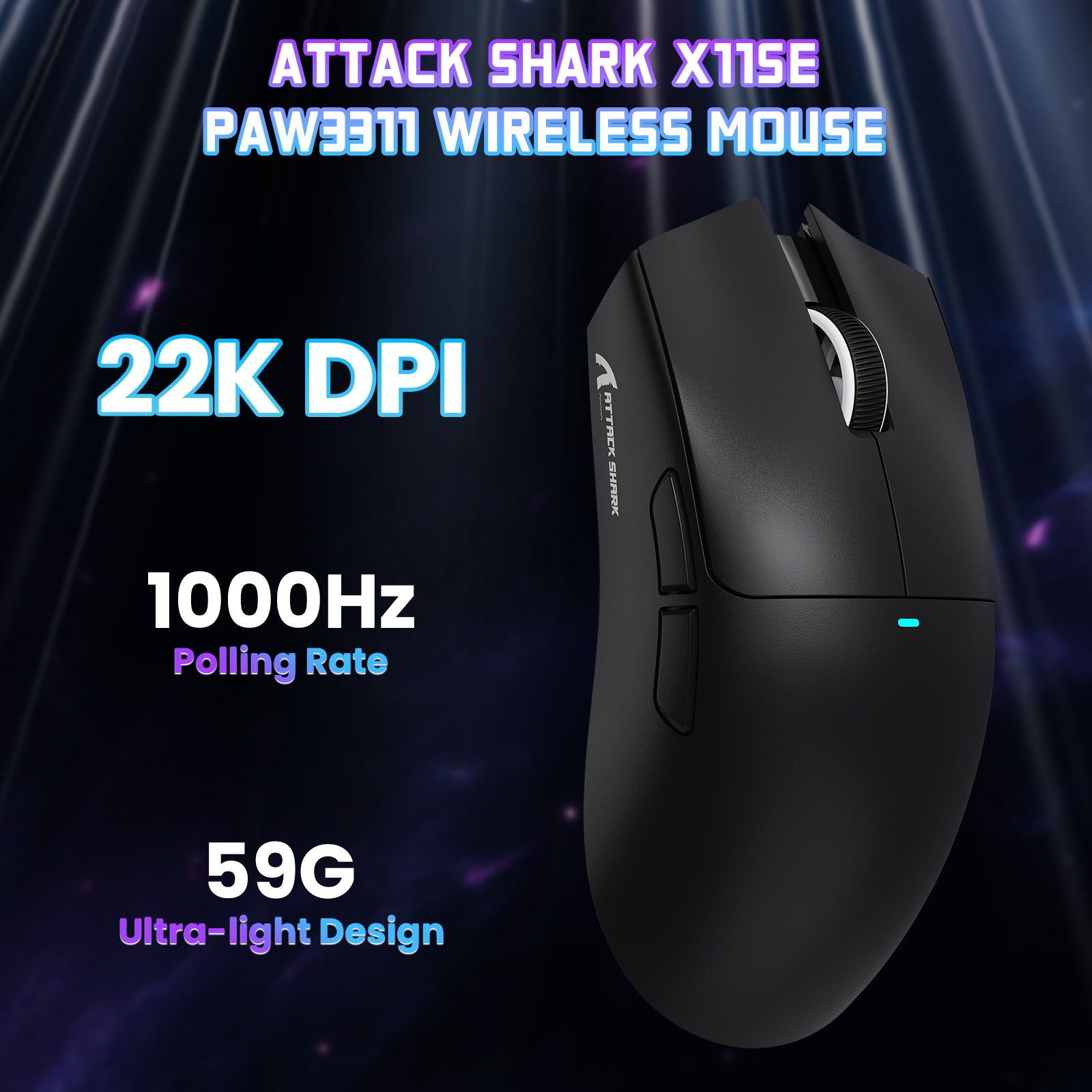 ATTACK SHARK X11SE Kabellose Gaming-Maus