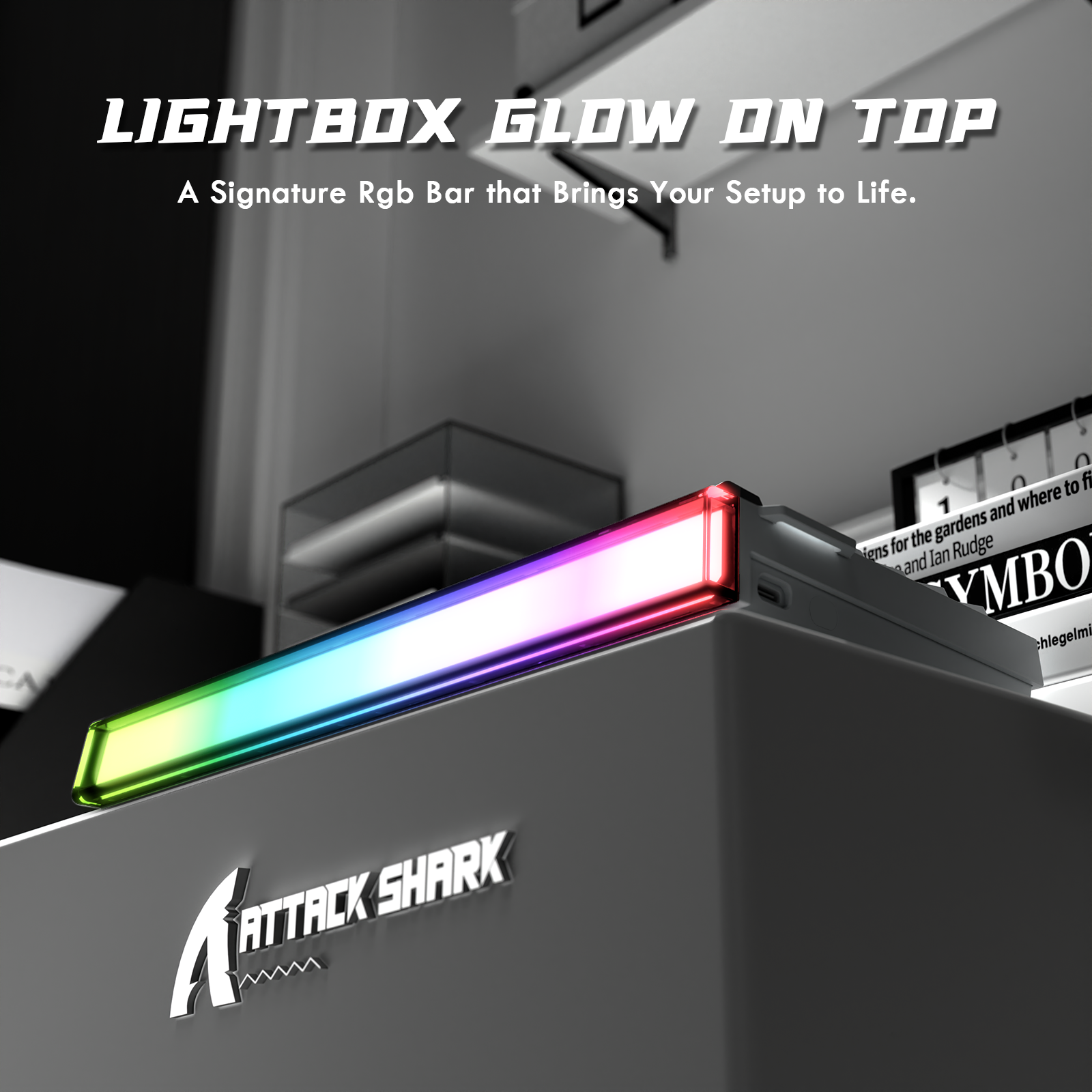 ATTACK SHARK R85 HE Rapid Trigger-Tastatur mit Magnetschalter und benutzerdefinierter Leuchtbox