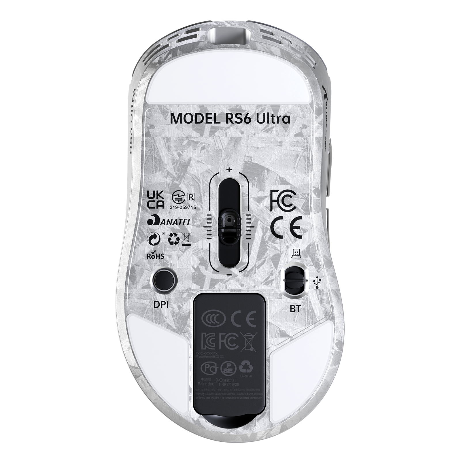 ATTACK SHARK RS6 ULTRA Carbonfaser Kabellose PAW3955MAX Gaming-Maus
