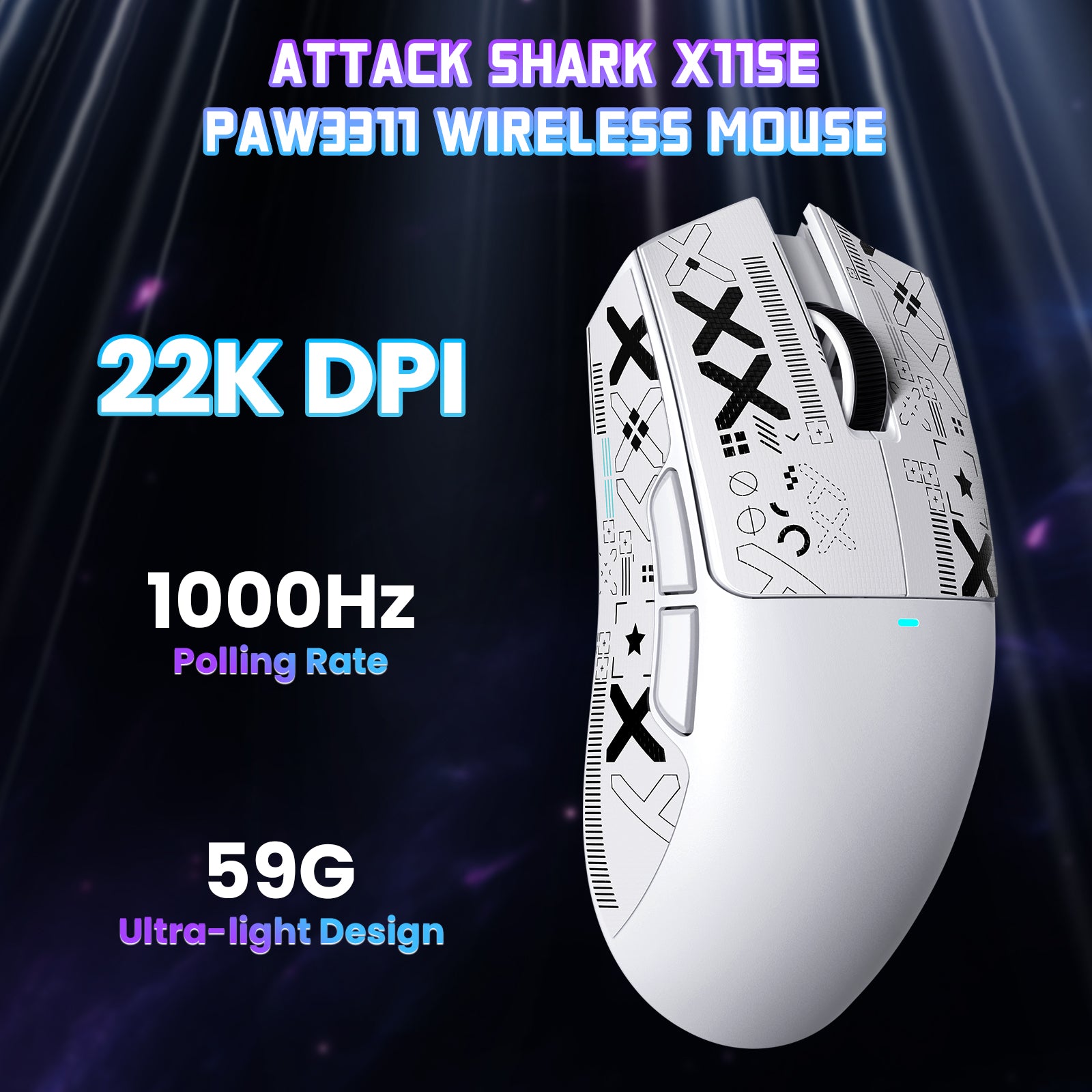 ATTACK SHARK X11SE Kabellose Gaming-Maus