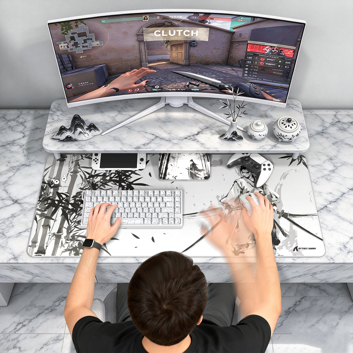 Tapis de Souris Gaming eSport ATTACK SHARK CM02PRO (900x400x4 MM)