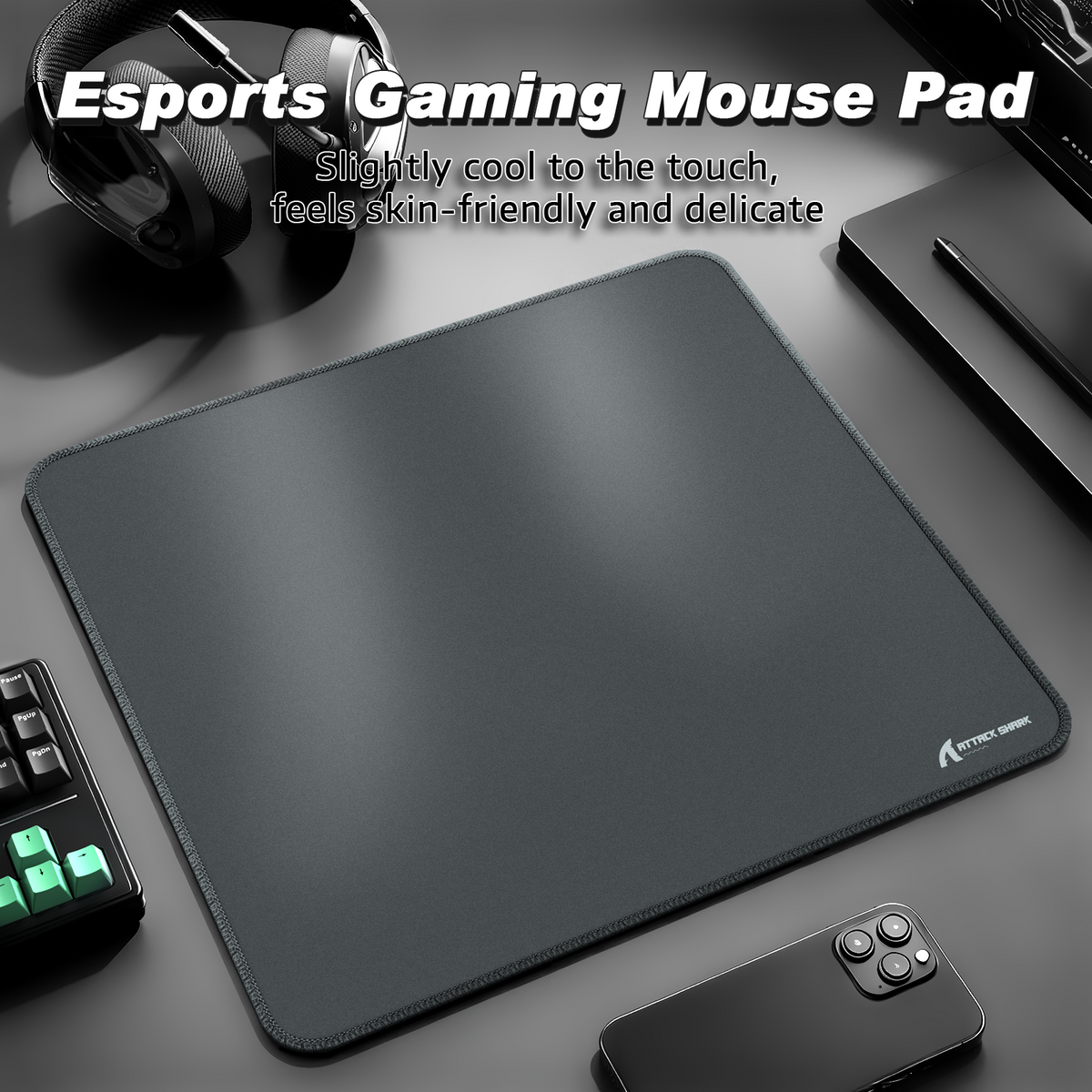 ATTACK SHARK CM02 Tapis de souris eSport (450x400x4 mm)