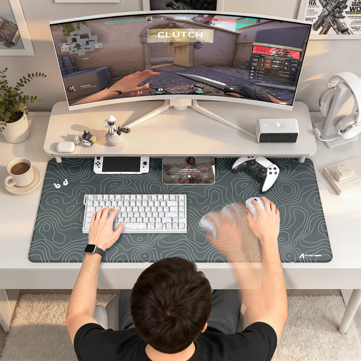 Tapis de Souris Gaming eSport ATTACK SHARK CM02PRO (900x400x4 MM)
