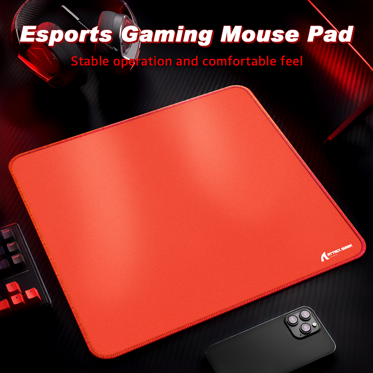 ATTACK SHARK CM02 Tapis de souris eSport (450x400x4 mm)