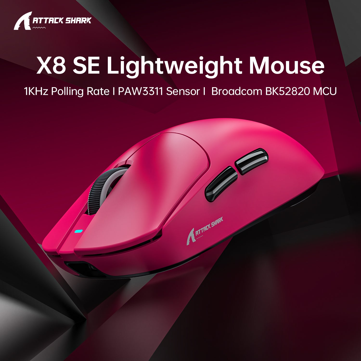 ATTACK SHARK X8SE Tri-mode Wireless Gaming Mouse 25000 DPI Ultra Lightweight
