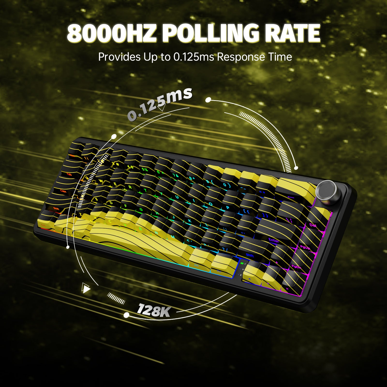 ATTACK SHARK X65PRO HE Kabellose Rapid Trigger-Tastatur mit Magnetschalter