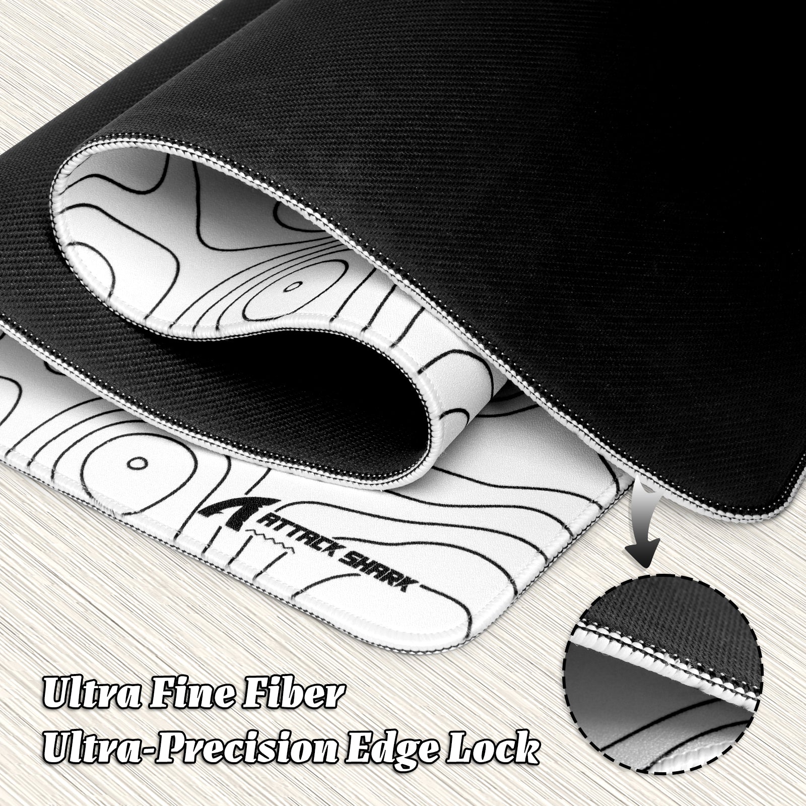 Alfombrilla para ratón de eSport ATTACK SHARK CM02PRO (900x400x4 MM)