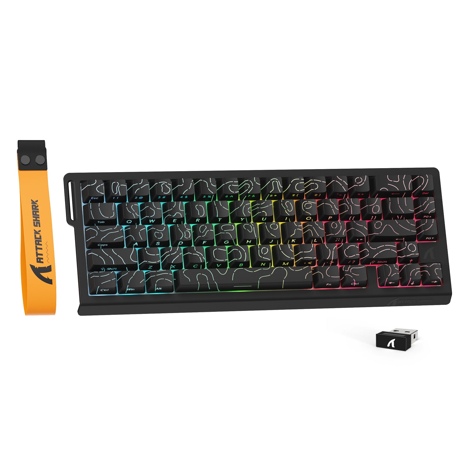 ATTACK SHARK X68PRO HE Keyboard and Wristband