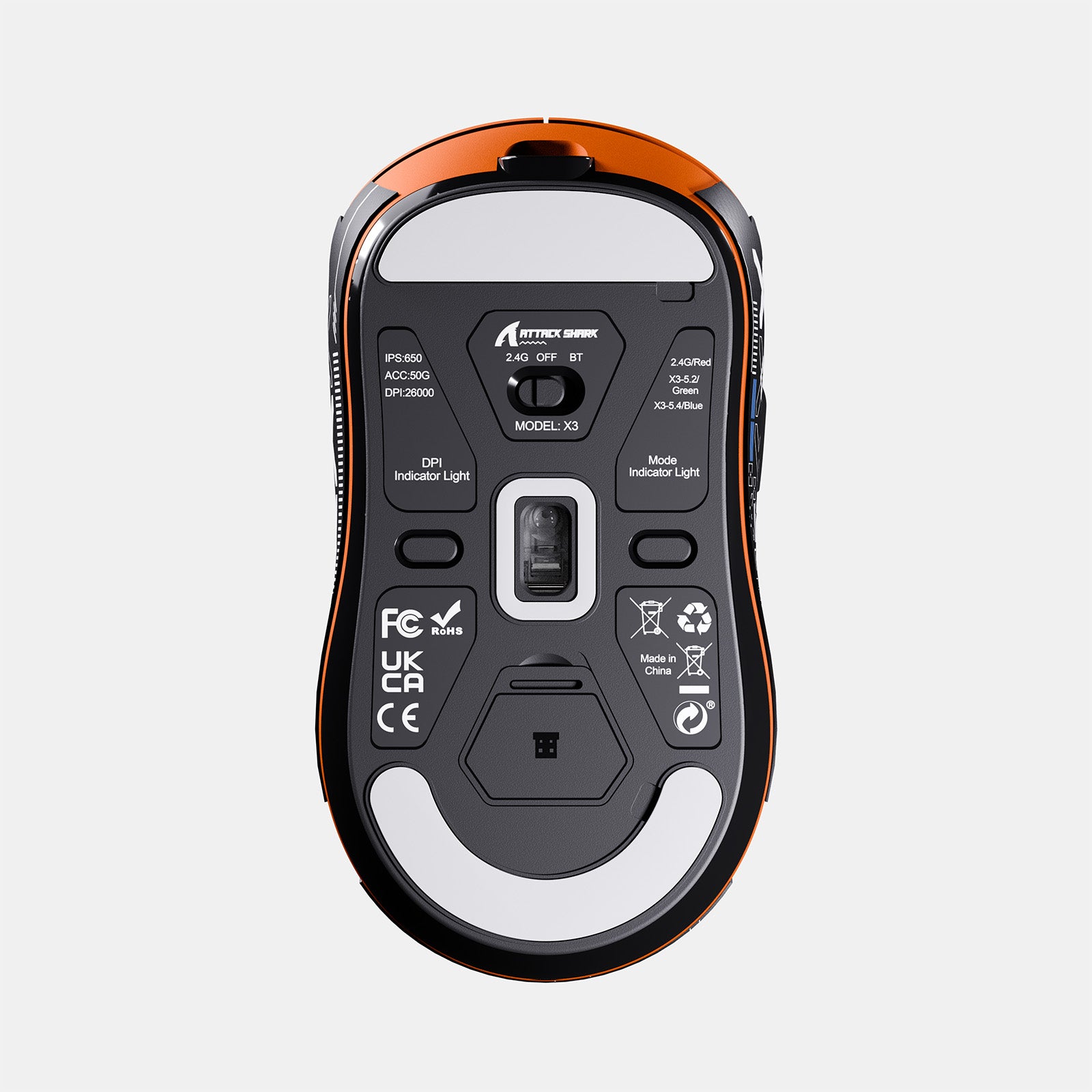 ATTACK SHARK X3 Wireless Gaming Mouse PAW3395 Superlight