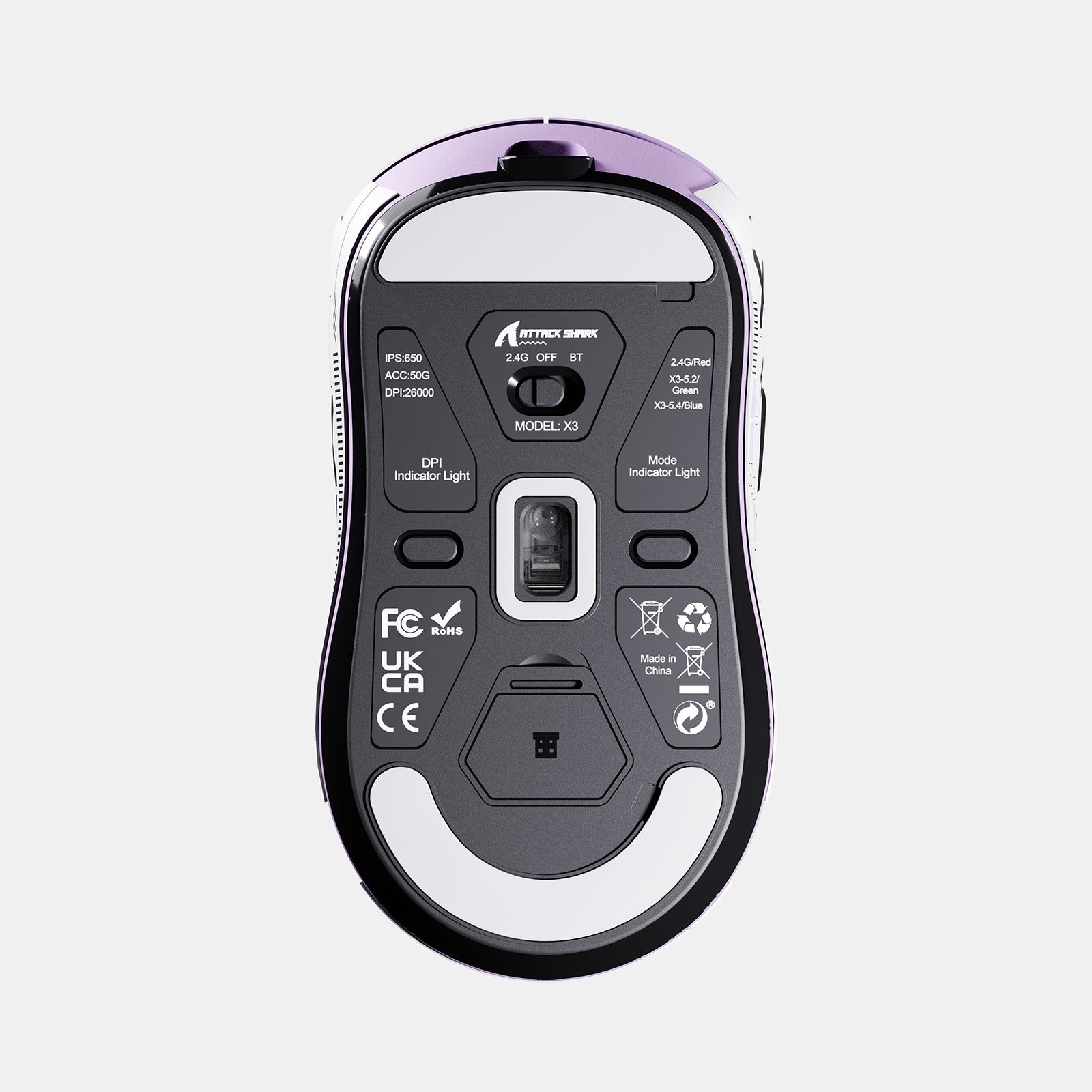 ATTACK SHARK X3 Wireless Gaming Mouse PAW3395 Superlight