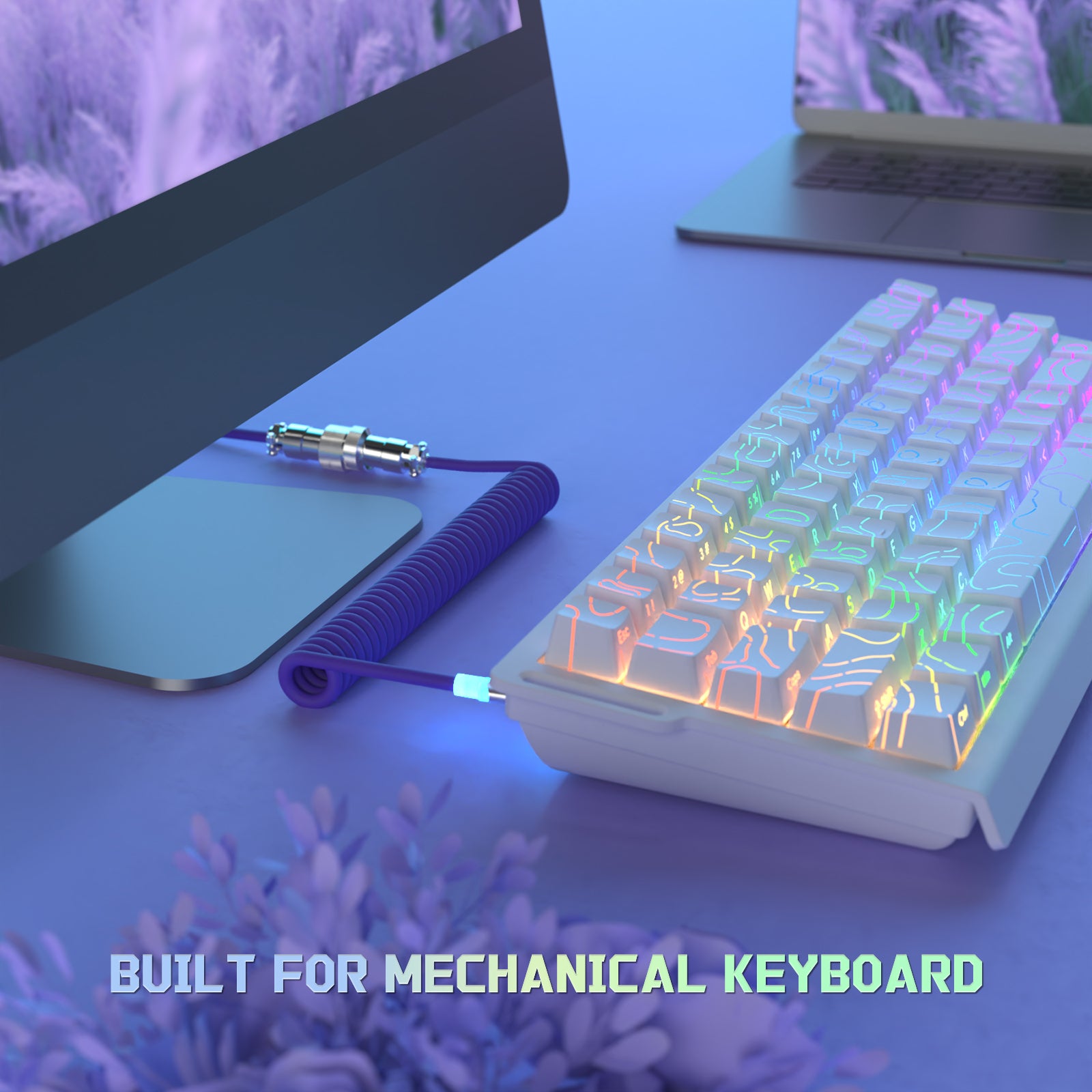 ATTACK SHARK C01Ultra 8KHzマグネティックキーボード用カスタムアビエーターケーブル