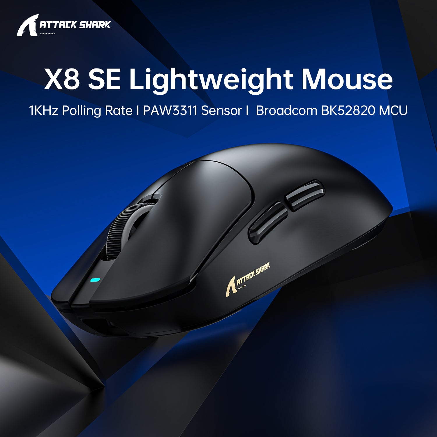 ATTACK SHARK X8SE Tri-mode Wireless Gaming Mouse 25000 DPI Ultra Lightweight