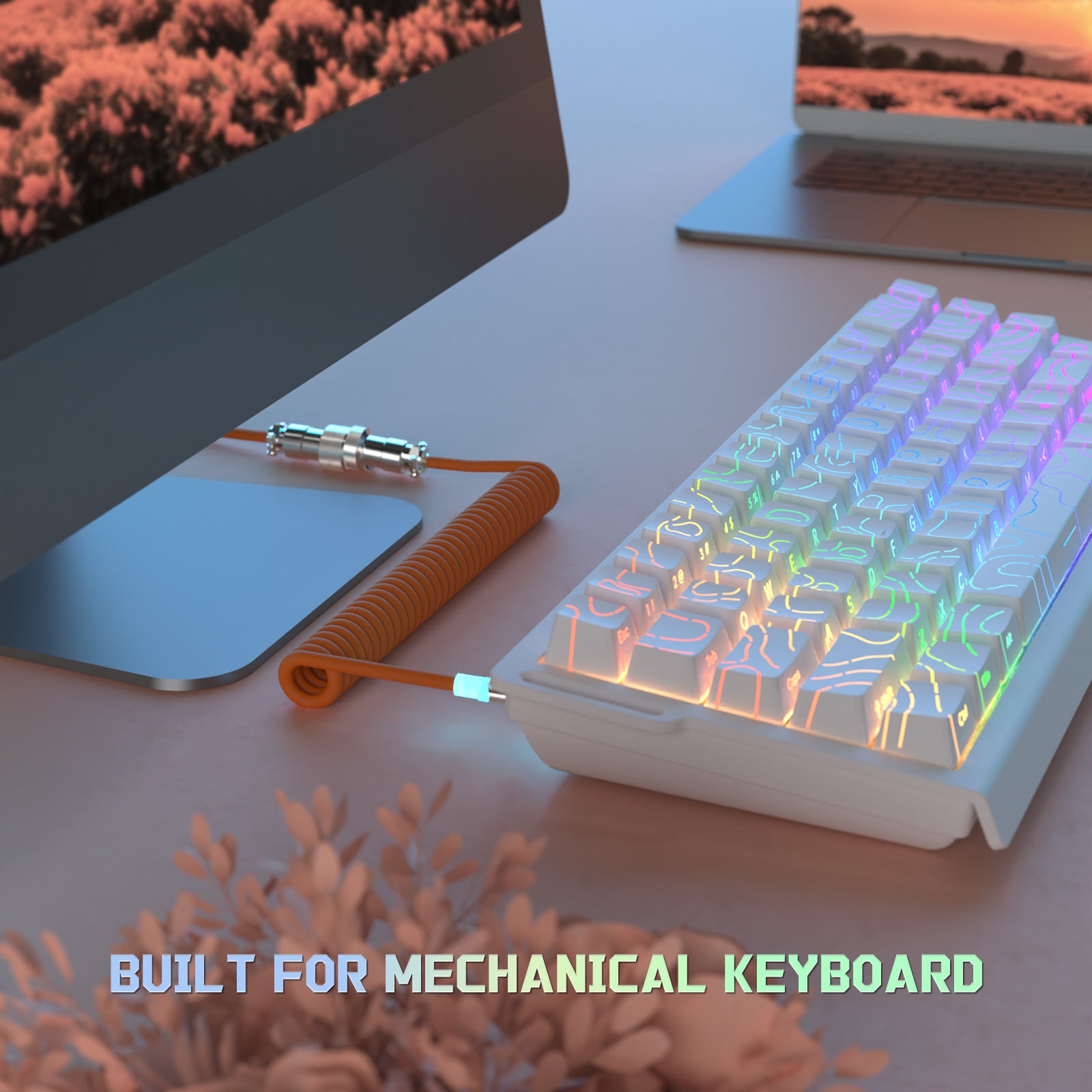 ATTACK SHARK C01Ultra 8KHzマグネティックキーボード用カスタムアビエーターケーブル