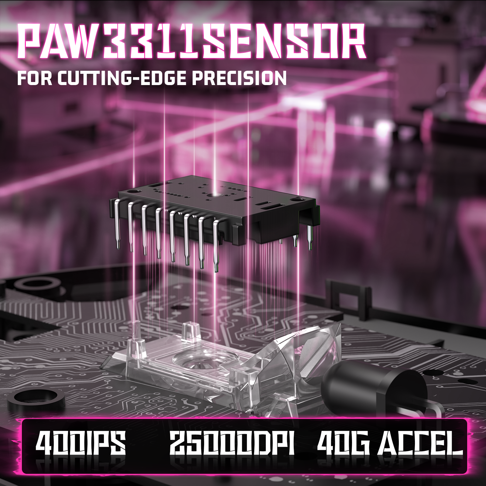 Ratón para juegos ultraligero de tres modos ATTACK SHARK V3