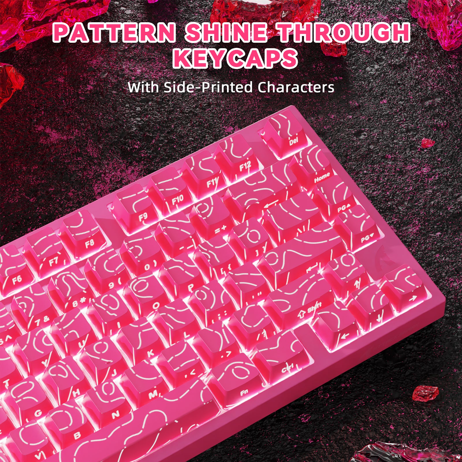 ATTACK SHARK R82 HE Rapid Trigger Keyboard Magnetic Switch with 0.005MM RT