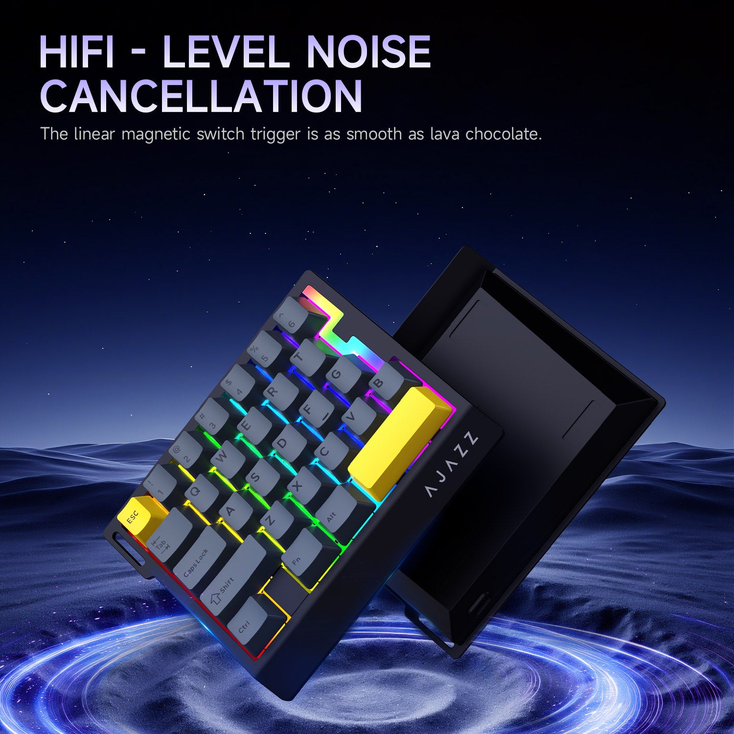 ATTACK SHARK x AJAZZ AK029 Wired One-Handed Mechanical Keyboard