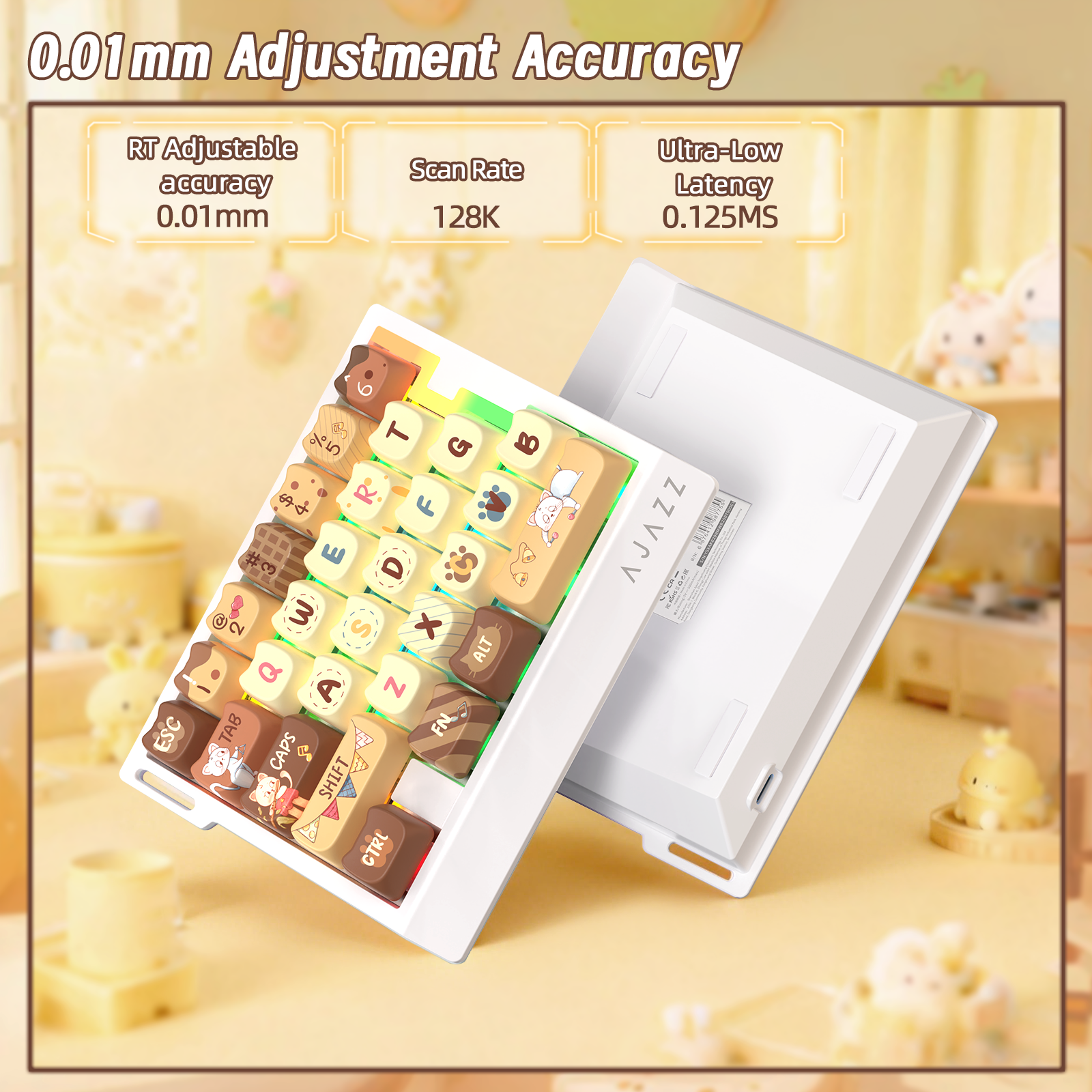 ATTACK SHARK X AJAZZ AK029 Wired One-Handed Gaming Keyboard