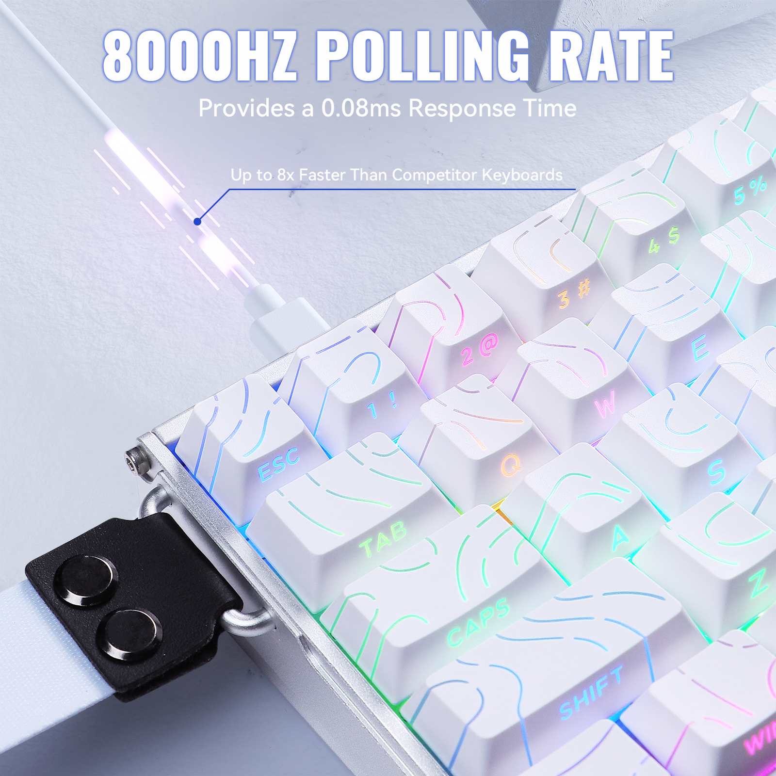 ATTACK SHARK X68MAX HE Rapid Trigger Aluminium-Tastatur mit Magnetschalter