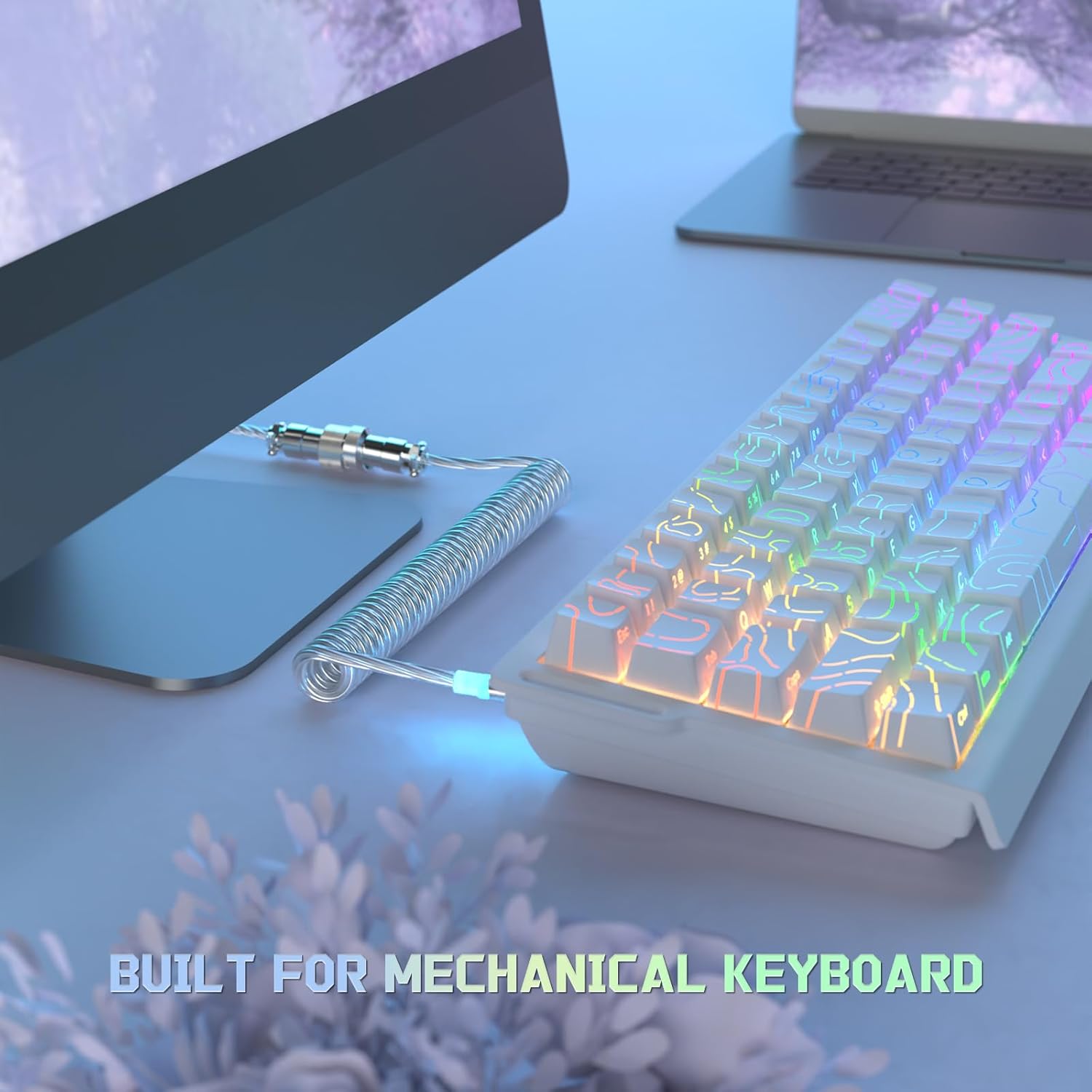 Câble aviateur ultra personnalisé ATTACK SHARK C01 pour clavier magnétique 8 kHz