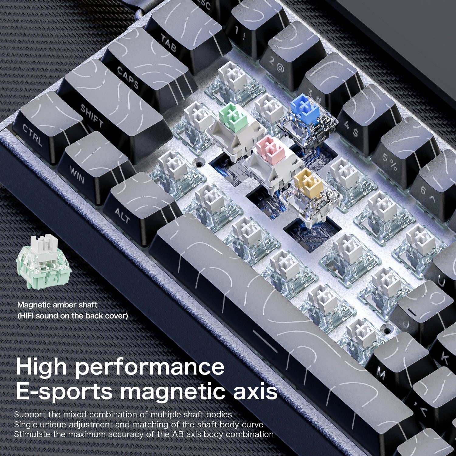 ATTACK SHARK X68MAX HE Rapid Trigger CNC-Aluminium-Tastatur mit Magnetschalter und C01Ultra RGB-Spiralkabel