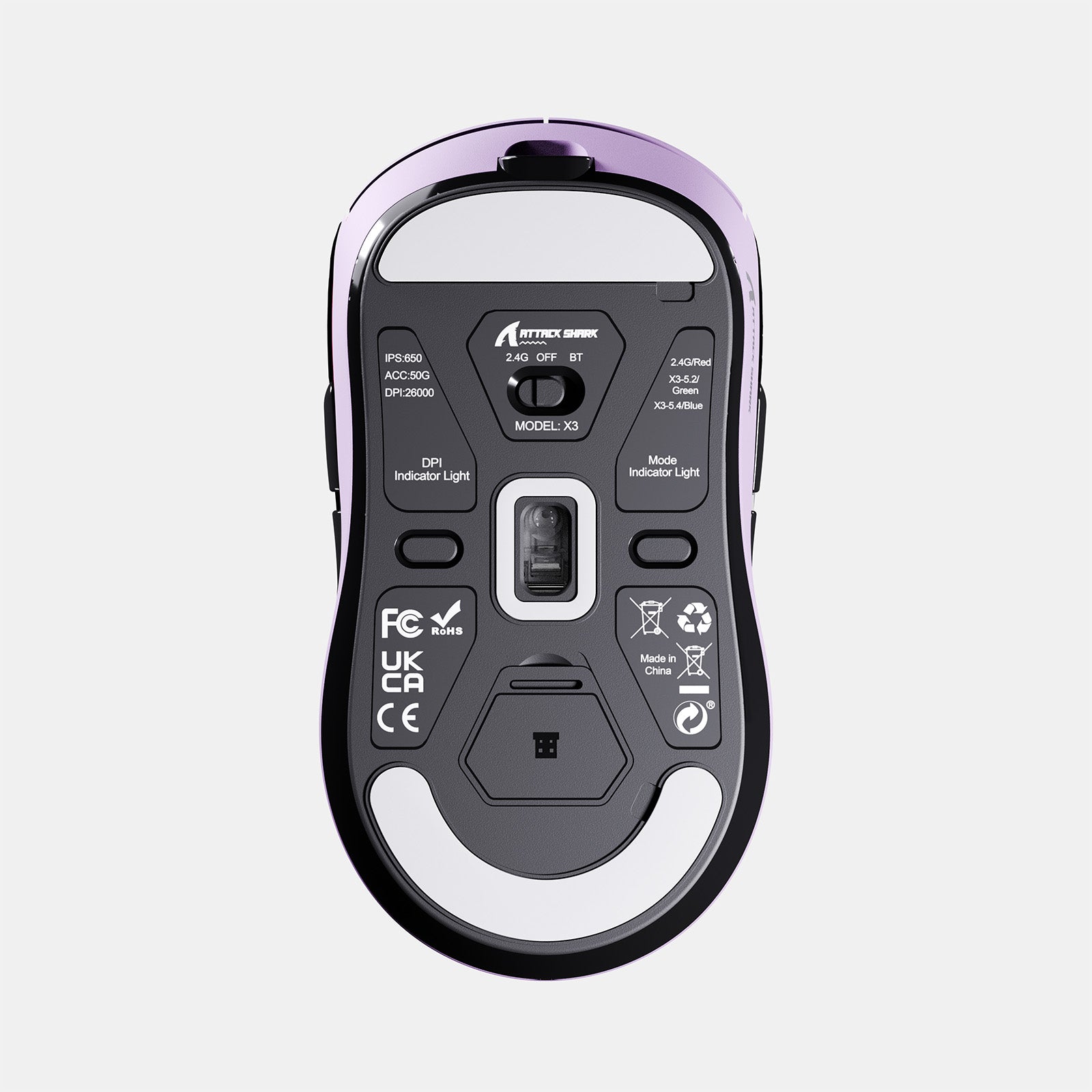 ATTACK SHARK X3 Wireless Gaming Mouse PAW3395 Superlight