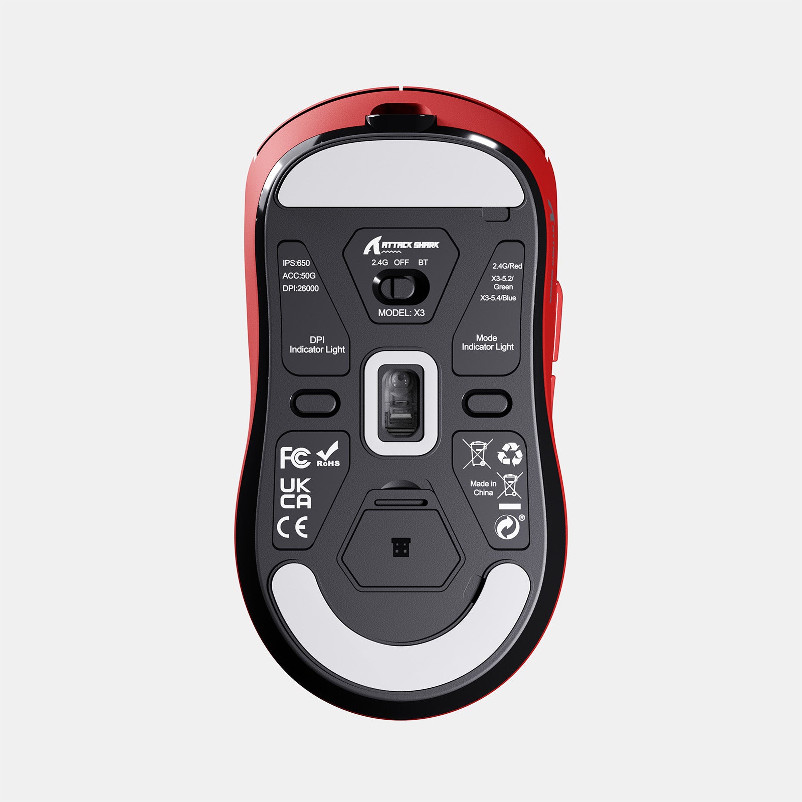 ATTACK SHARK X3 Wireless Gaming Mouse PAW3395 Superlight