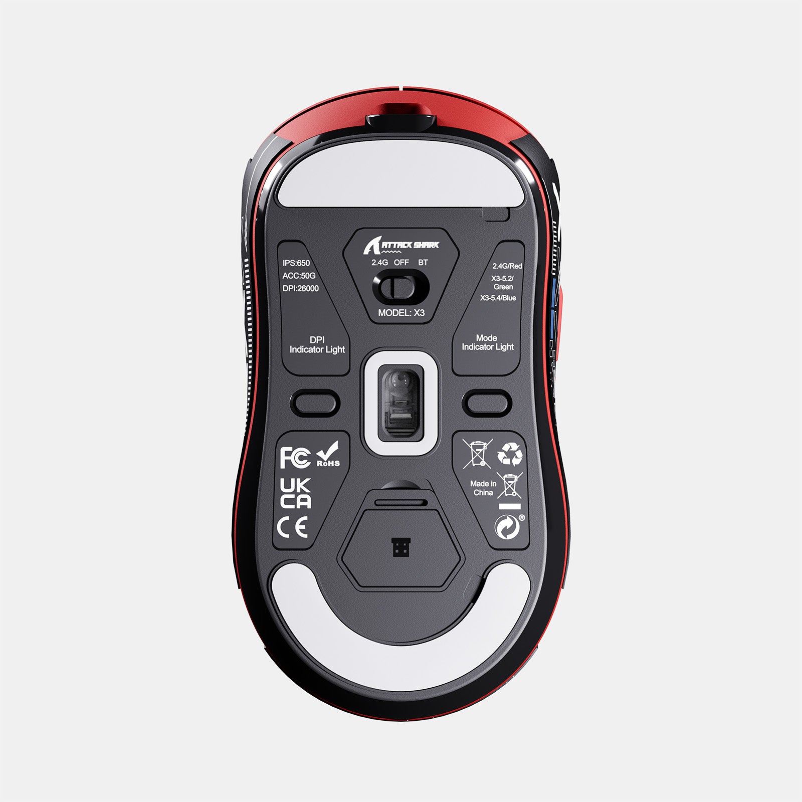 ATTACK SHARK X3 Wireless Gaming Mouse PAW3395 Superlight