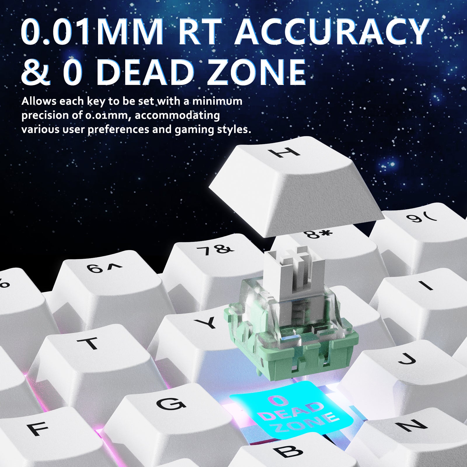 ATTACK SHARK X65 HE Keyboard - 0.01mm RT Accuracy & Zero Dead Zone