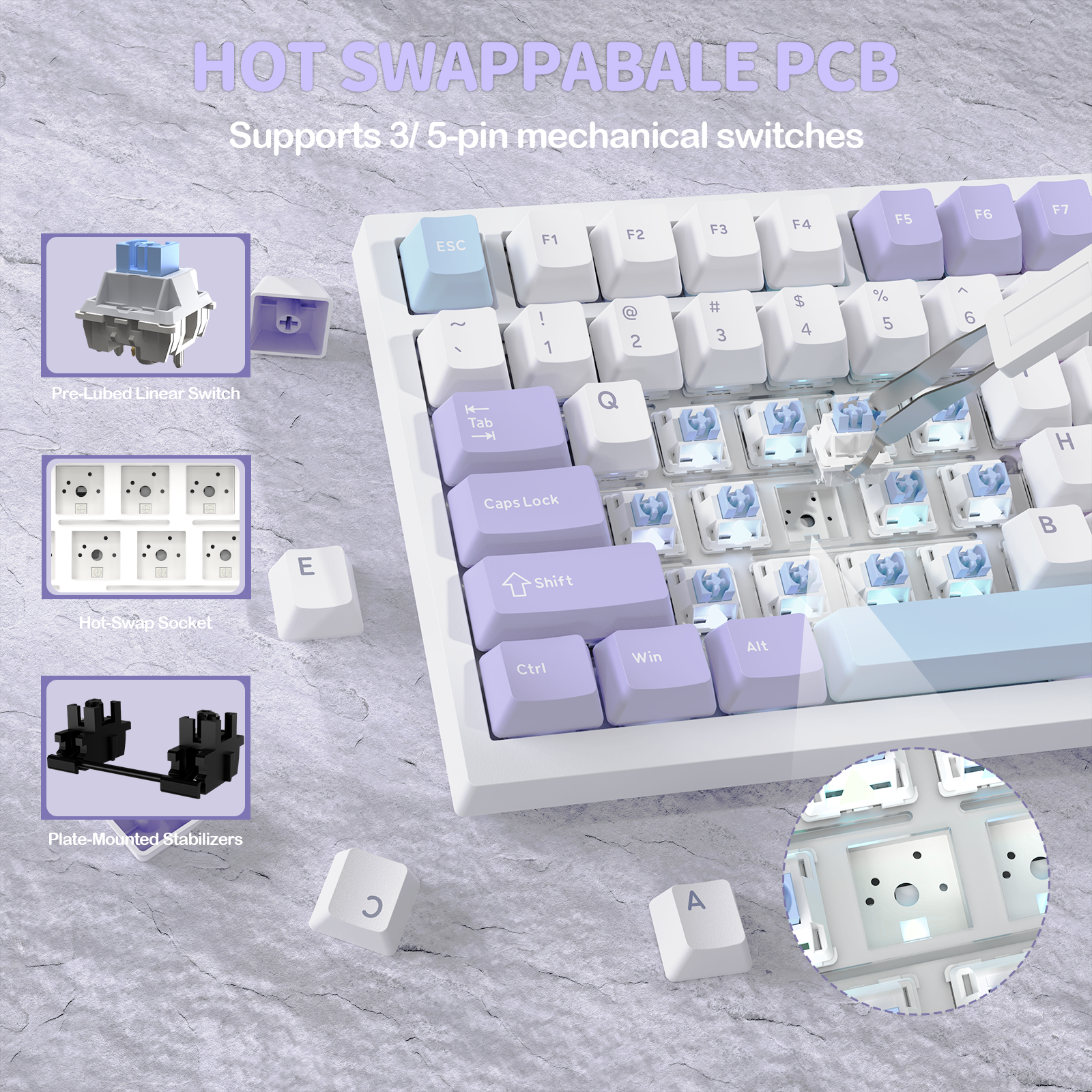 Clavier mécanique à joint tri-mode ATTACK SHARK X820Ultra